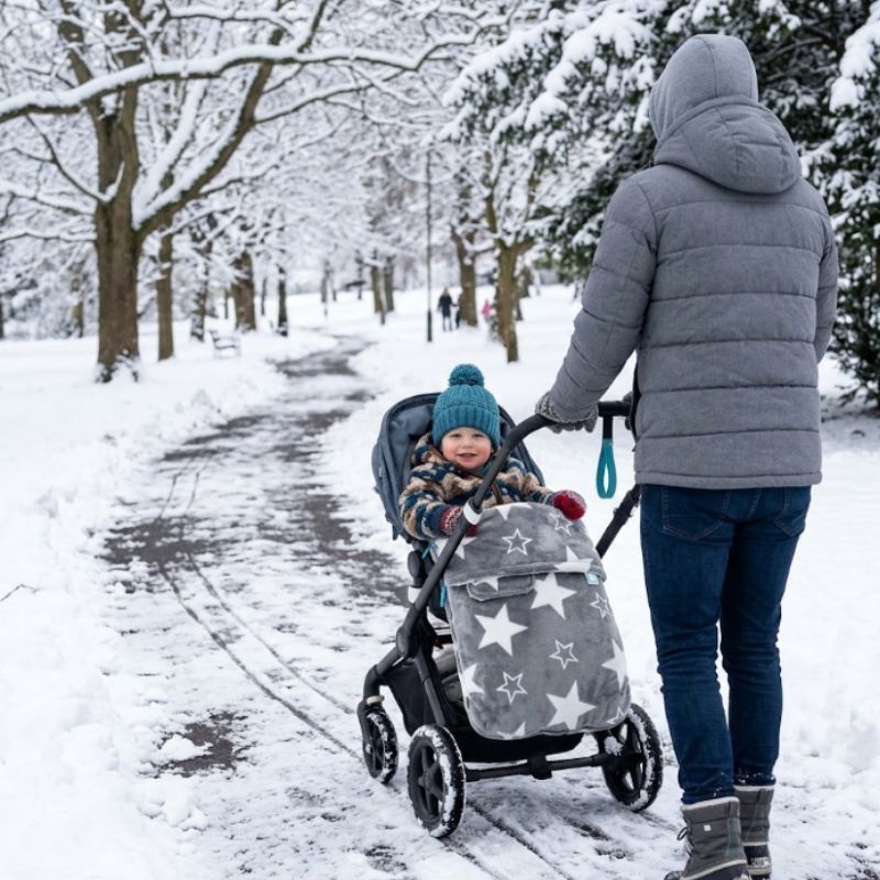 Roma Pram Buggysnuggle Snuggle Fleece Universal Pushchair Footmuff | Star Struck - Prime Baby Gear