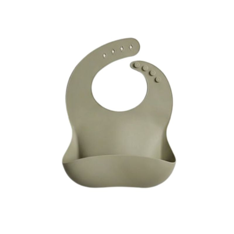 BabaBing 6-Piece Silicone Baby Weaning & Feeding Set| 6 Months+ | Olive