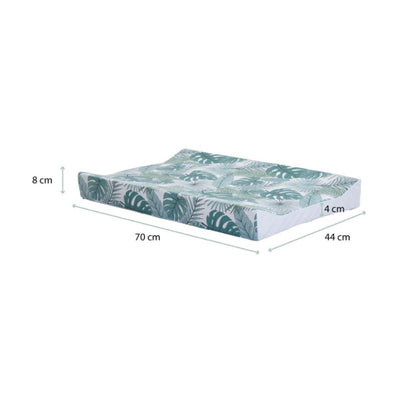 Obaby Wedge Changing Mat |Anti-Roll Baby Changing Mat | Wipe Clean -  Jungle Green Print