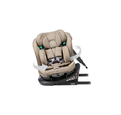 Cozy N Safe Vesta i-Size 360° Rotating Car Seat (40–150cm) | Birth to 12 Years | ISOFIX - Ecru