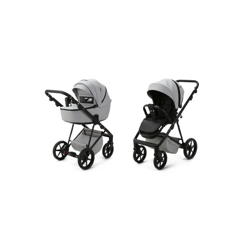 Dark Slate Gray MEE-GO MILANO EVO 2 IN 1 PRAM & PUSHCHAIR - STONE GREY