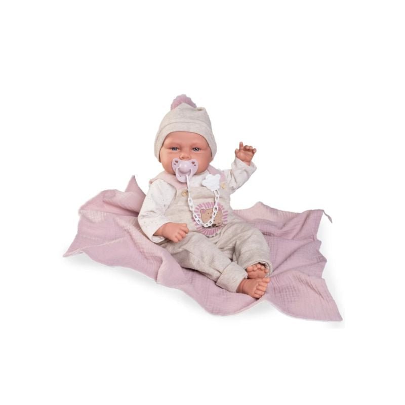 Antonio Juan Babydoo Poseable Doll with Blanket | 50cm Soft Body Baby Doll | Ages 3+ Years