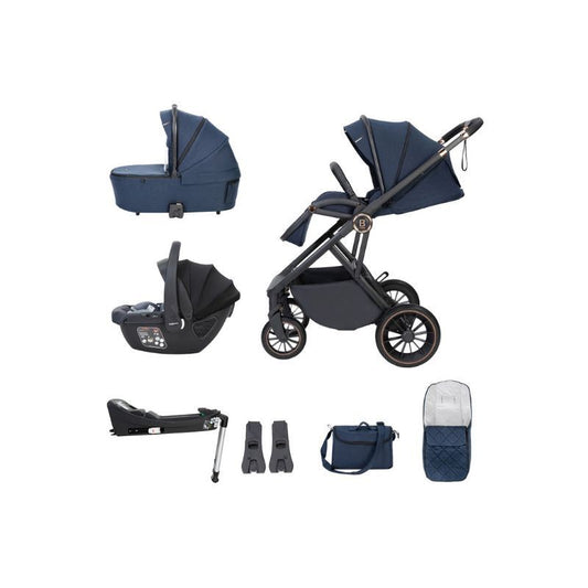 Dark Slate Gray BABYMORE CHIA TRAVEL SYSTEM COCO WITH BASE - MIDNIGHT BLUE