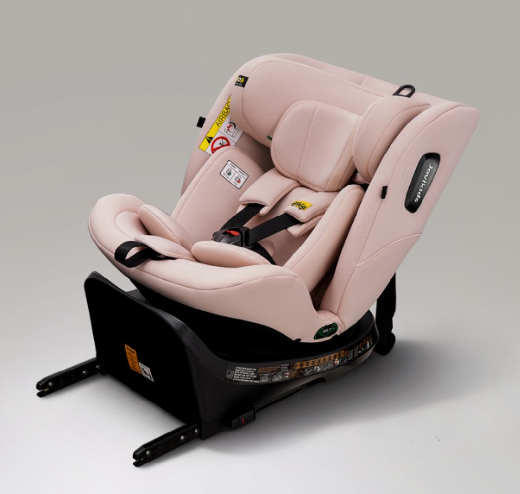 Jovikids Ranger TT - i-Size 360° Rotating Car Seat (40-150 cm) All-in-One ISOFIX & Top Tether Car Seat - Rosewood