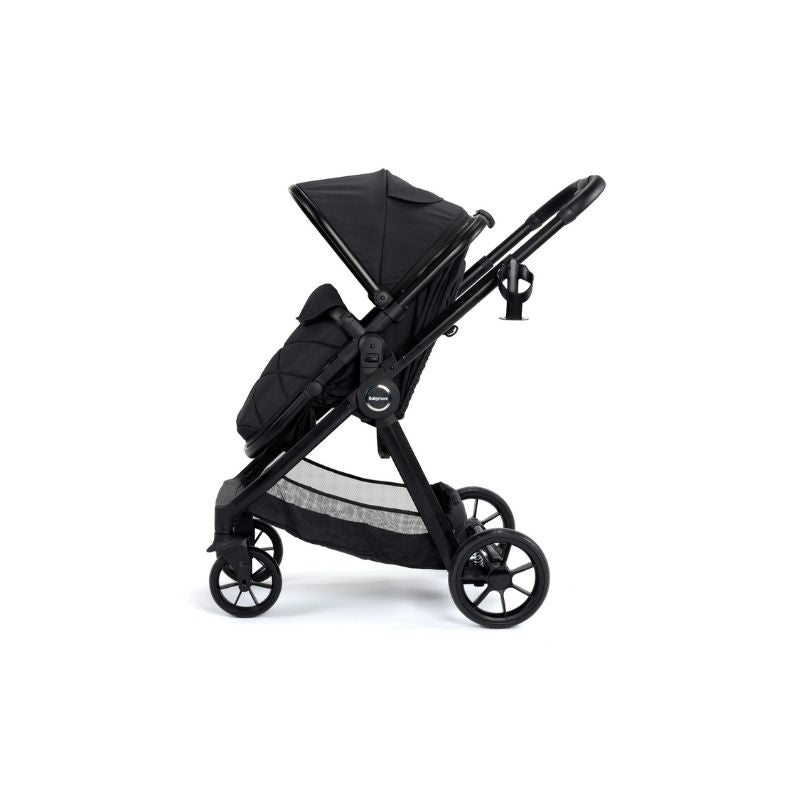 Light Gray BABYMORE MIMI TRAVEL SYSTEM COCO I-SIZE CAR SEAT WITH ISOFIX BASE - BLACK