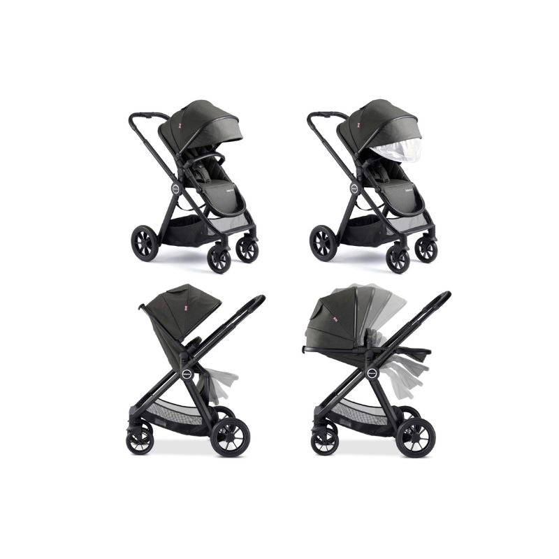 Babymore Memore V2 Travel System 13 Piece Coco with Base - Black
