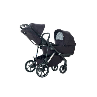 Dark Slate Gray MEE-GO UNO PLUS 2 IN 1 PRAM & PUSHCHAIR - BLACK CHROME