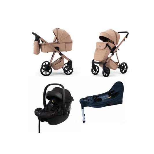 Mee-go Milano Natura All in One Travel System + Isofix Base - Camel