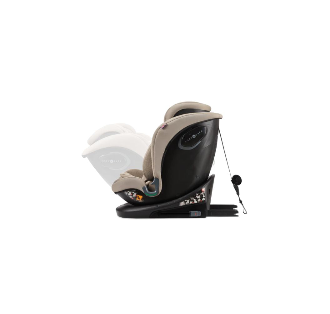 Cozy N Safe Vesta i-Size 360° Rotating Car Seat (40–150cm) | Birth to 12 Years | ISOFIX - Ecru