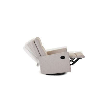 Gray OBABY SAVANNAH SWIVEL GLIDER RECLINER CHAIR - OATMEAL