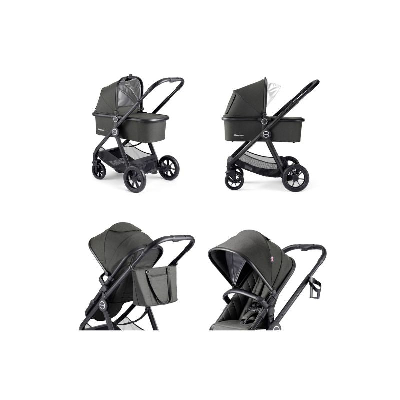 Babymore Memore V2 Travel System 13 Piece Coco with Base - Black