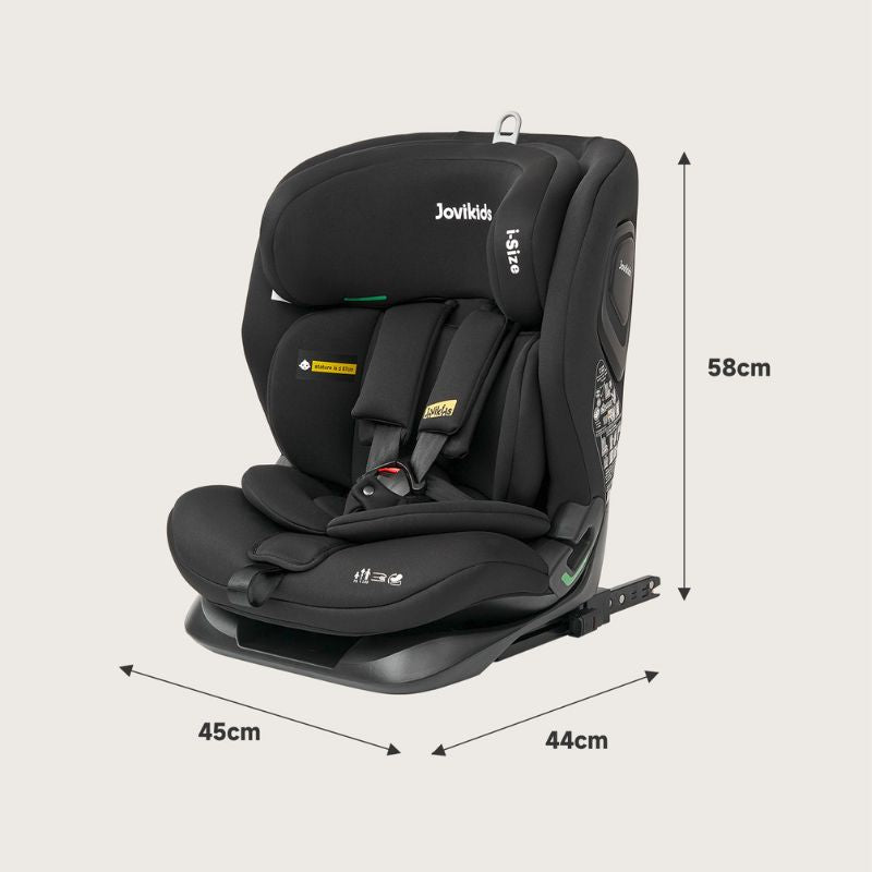 Jovikids CICI TT i-Size Child Seat 76-150cm - Black