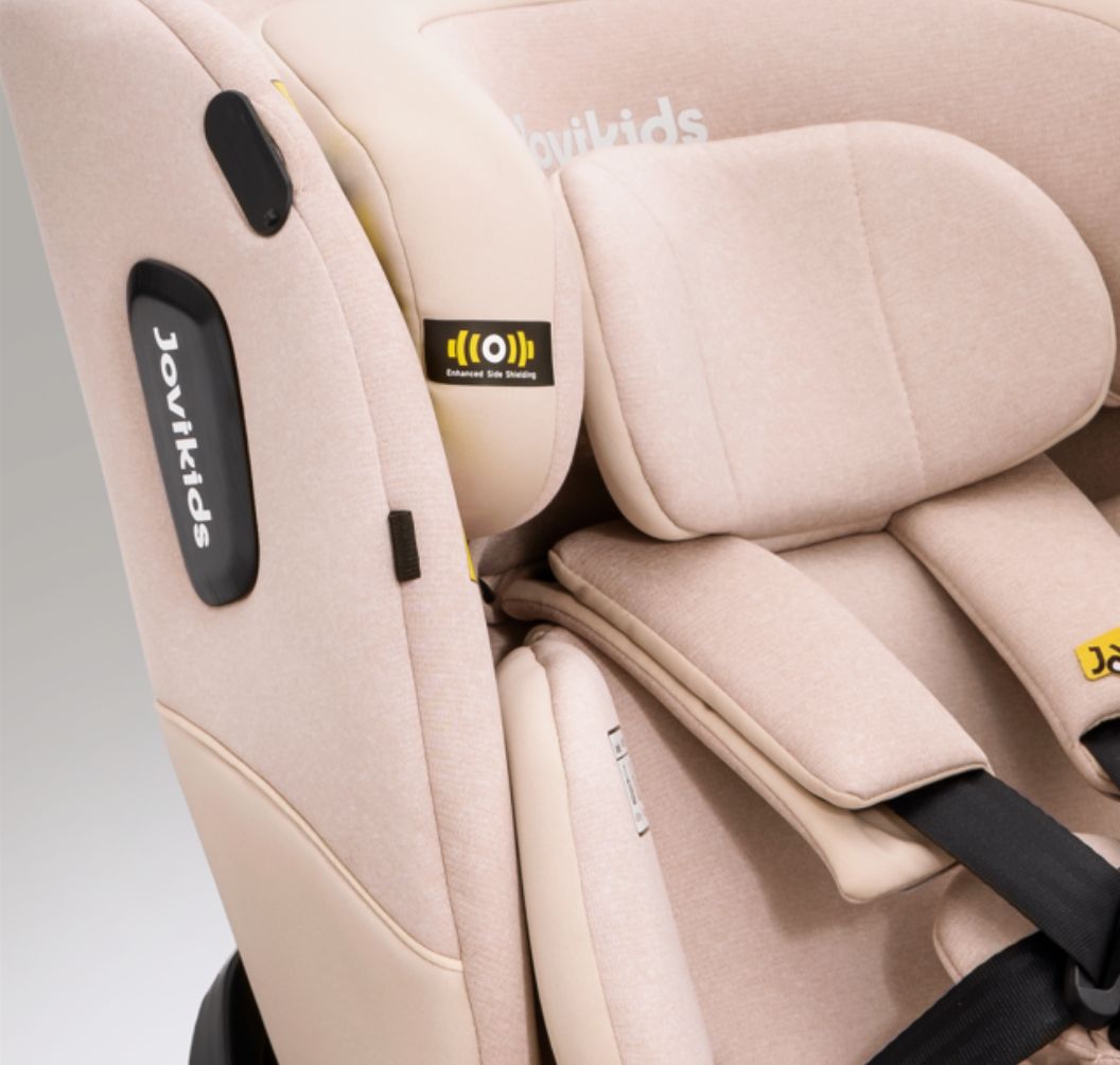 Jovikids Ranger 2 - i-Size 360° Rotating Car Seat with Canopy – 40-150cm All-in-One + ISOFIX Rosewood