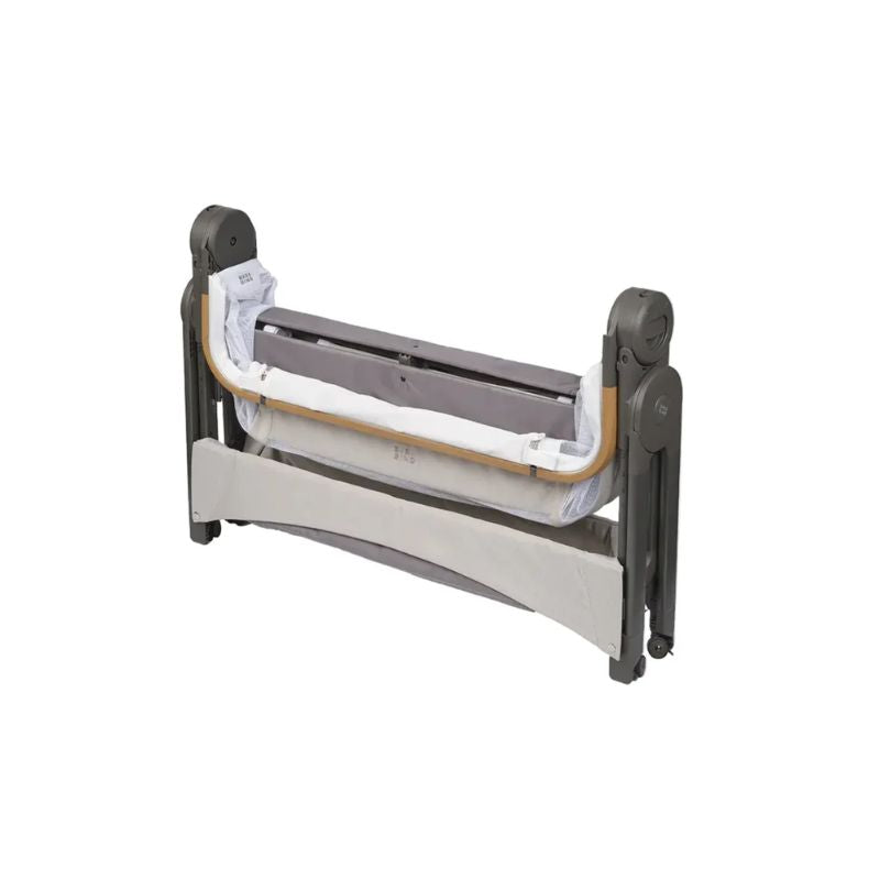 BabaBing Bedside Crib & Travel Cot | One-Click Fold | Birth to 6 Months - Oatmeal