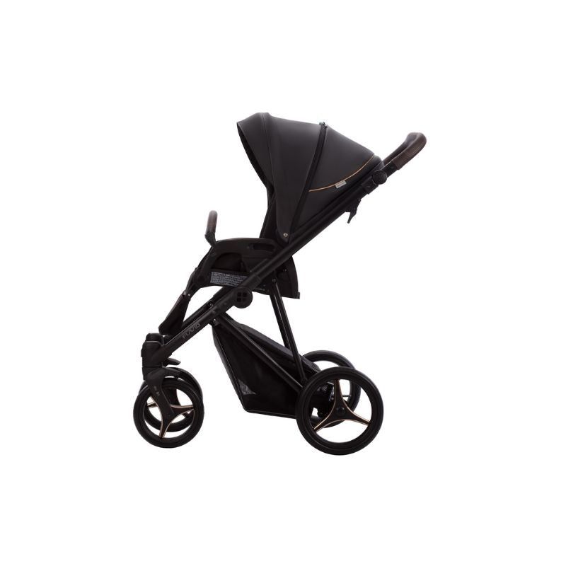 Black BEBETTO FLAVIO ROYAL PRO 2 in 1 PRAM & PUSHCHAIR - BLACK 06