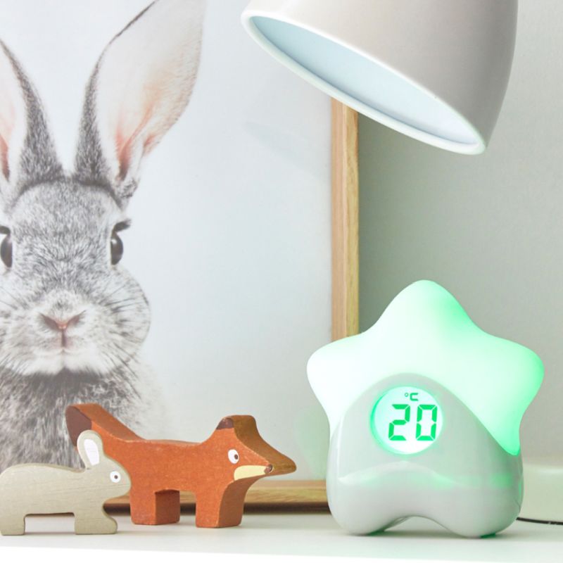 Purflo Starlight Digital Baby Room Thermometer & Night Light | Colour Changing - Prime Baby Gear