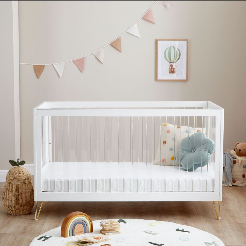 Babymore Kimi XL Cot Bed – Acrylic