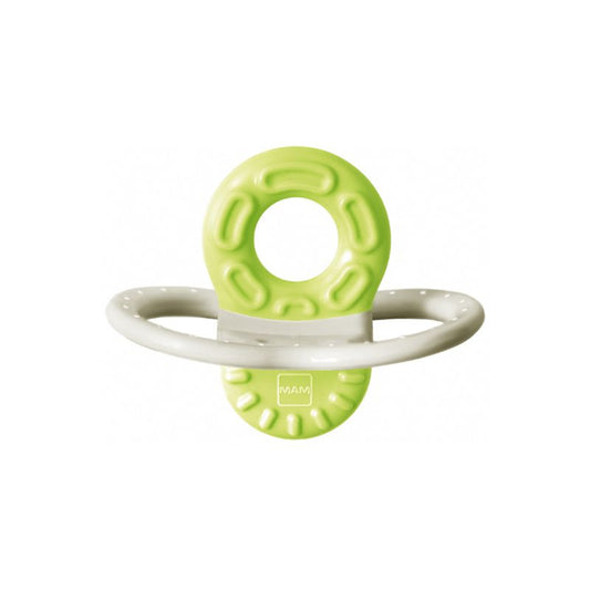 MAM Bite & Relax Mini Teether Phase 1 | Baby Teether 2+ Months | First Teething Toy - Green