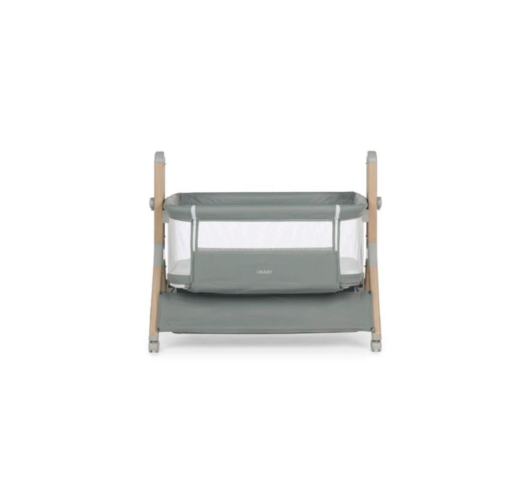 Obaby Cloud Bedside Crib – Sage | Adjustable Bedside Sleeper & Newborn Crib with Mattress (Copy)
