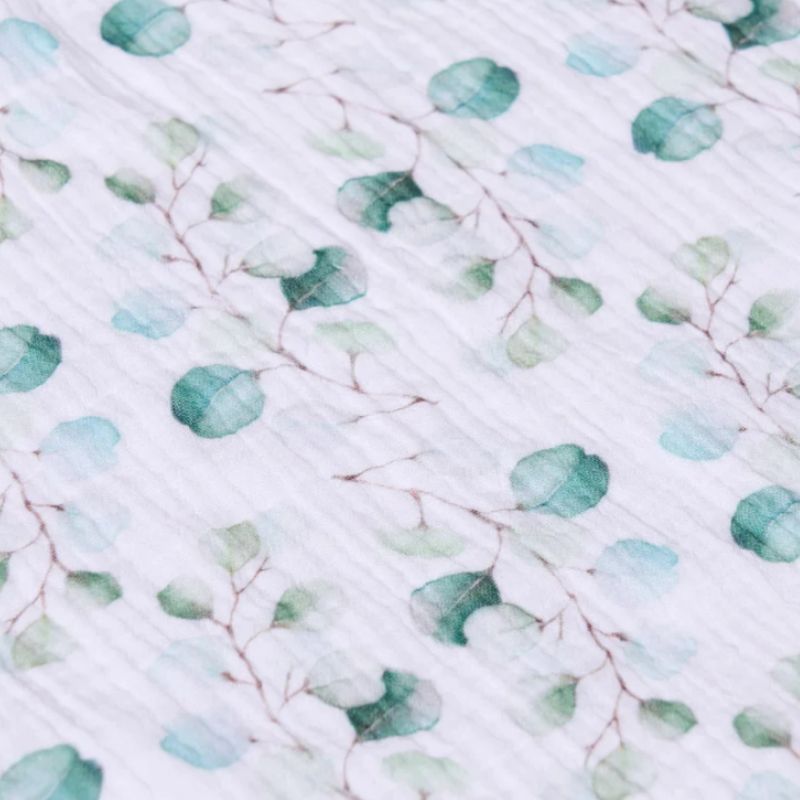 Obaby Twin Pack Muslin Baby Sleeping Bags | 2.5 Tog | 0–6 Months | Eucalyptus & White