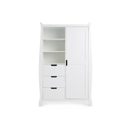 OBaby Stamford Luxe Sleigh 3 Piece Room Set - White