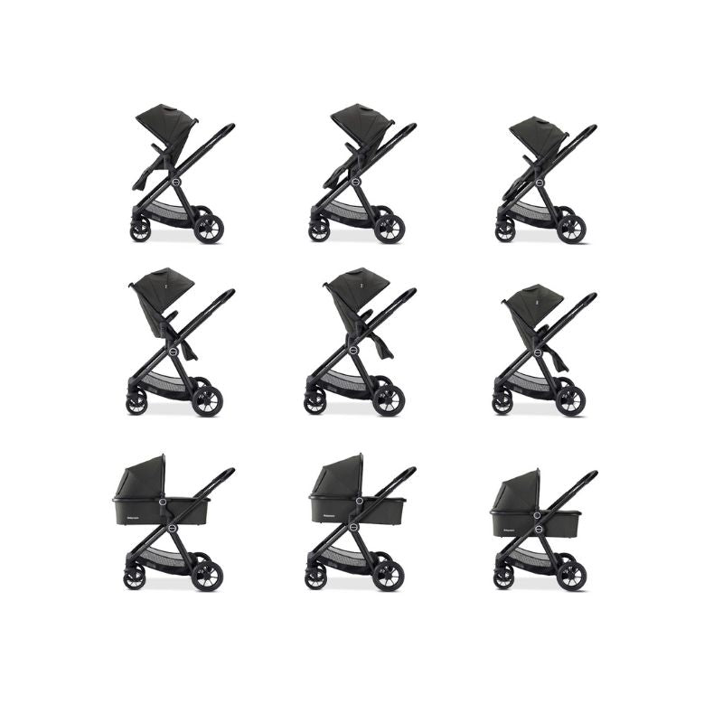 Babymore Memore V2 Travel System 13 Piece Coco with Base - Black