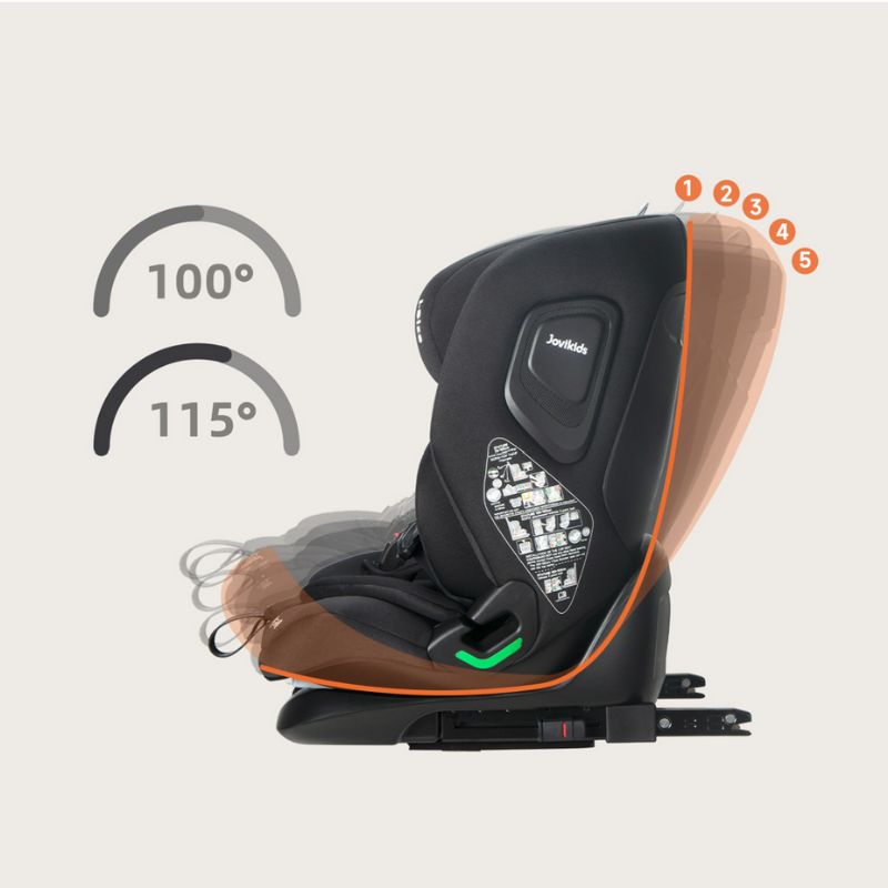 Jovikids CICI TT i-Size Child Seat 76-150cm - Black