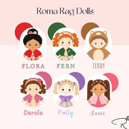 Roma Annie Rag Doll 40cm | Soft Baby Doll From Birth