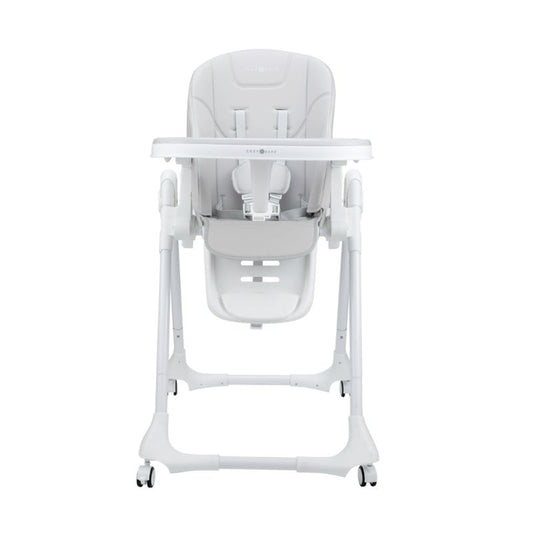 Cozy N Safe Avon Foldable Highchair | Adjustable Baby High Chair | 6–36 Months - Grey + White