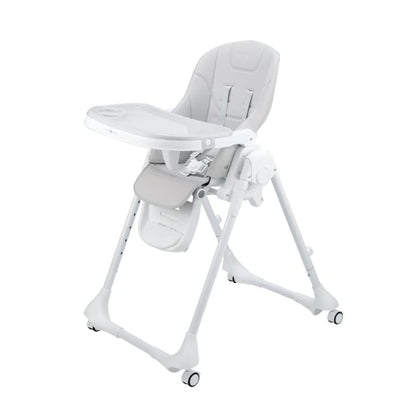 Cozy N Safe Avon Foldable Highchair | Adjustable Baby High Chair | 6–36 Months - Grey + White