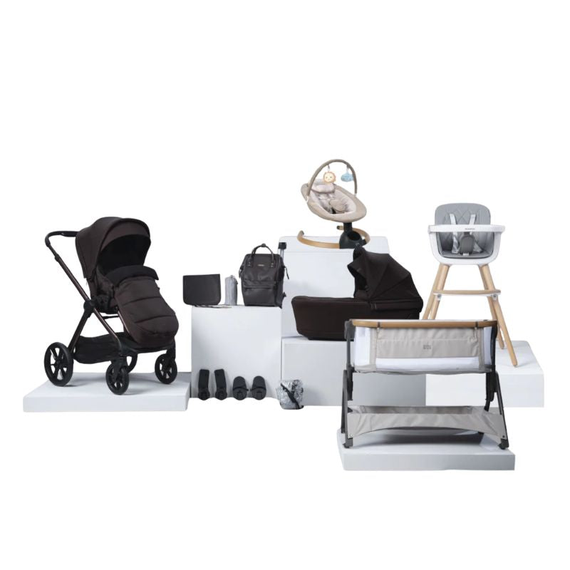 Bababing Raffi MKII - 16 Piece Travel Bundle - Without Car Seat - Kofe 
