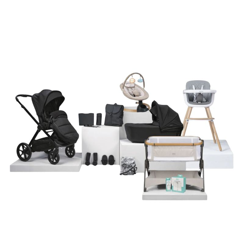 Bababing Raffi MKII - Piece Travel Bundle - Satin Black 