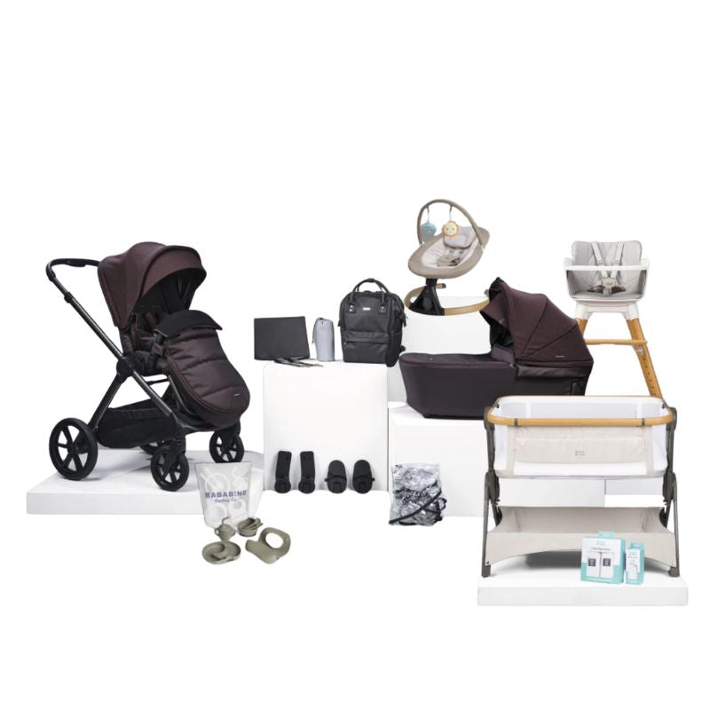 Bababing Raffi MKII - 16 Piece Travel Bundle - Without Car Seat - Heritage - Prime Baby Gear
