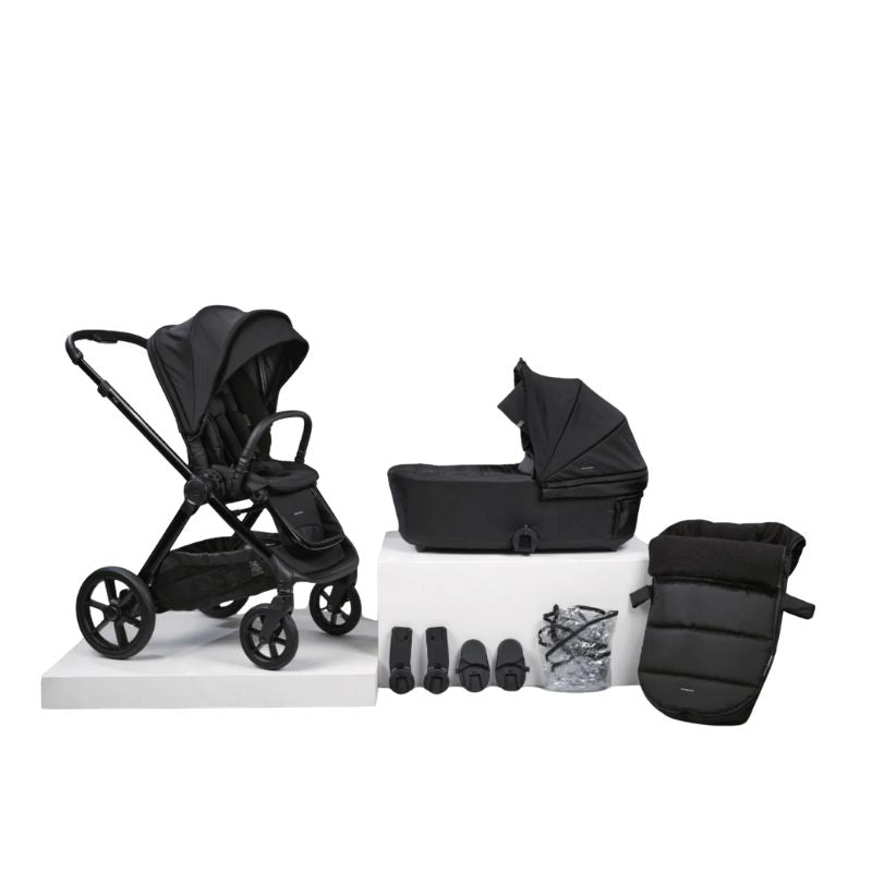 Bababing Raffi MKII - 2 in 1 Travel System - Without Car Seat - Satin Black