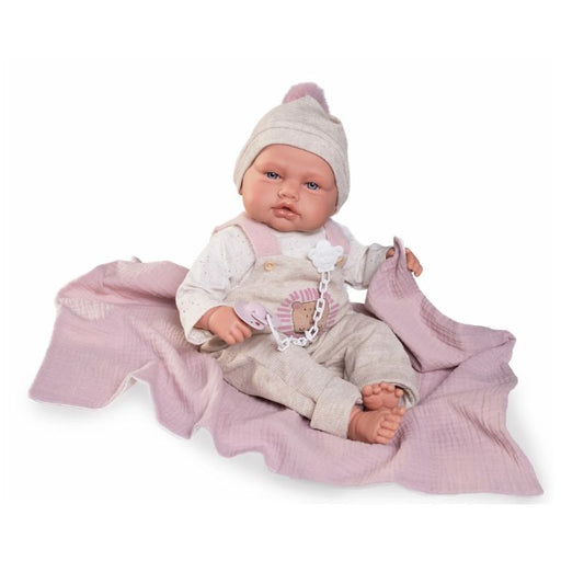 Antonio Juan Babydoo Poseable Doll with Blanket | 50cm Soft Body Baby Doll | Ages 3+ Years