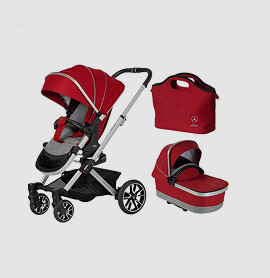 Mercedes-Benz Avantgarde GTX 2 in 1 Pram & Pushchair - Hyacinth Red - Prime Baby Gear